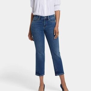 NYDJ Marilyn Mid Rise Straight Leg Ankle Jeans 2